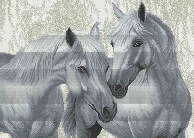 Фотообои бумажные Komar \"Белые лошади\" 368x254 см 8-986 - выгодная цена,  отзывы, характеристики, фото - купить в Москве и РФ