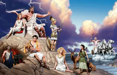 Картинка Боги древней Греции распечатать на листе A4 для девочек |  RaskraskA4.ru