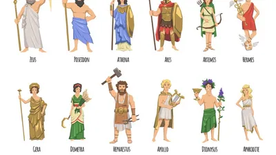 Боги и богини Древней Греции: 10 главных героев» — создано в Шедевруме