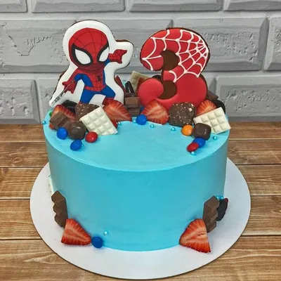 Торт На день рождения Человек-паук купить на заказ в СПб | CC-Cakes