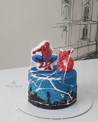 Торт мальчику на 5 лет человек паук | Торт, Тематические торты, Торт на  день рождения