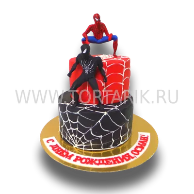 Торт Человек паук и Веном