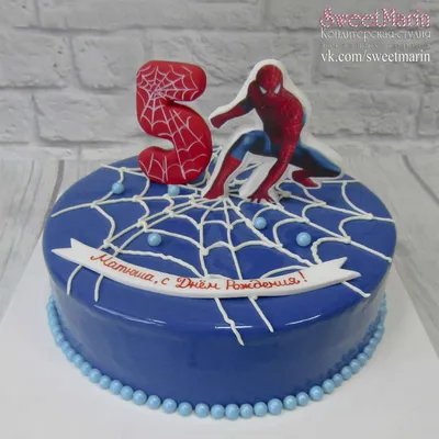 Торт мальчику на 5 лет «Человек-паук»