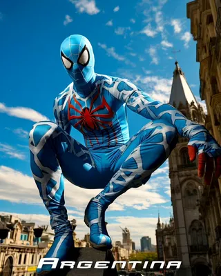 Человек-паук: Логотип Blue Venom, паук, синий, герои png | PNGEgg