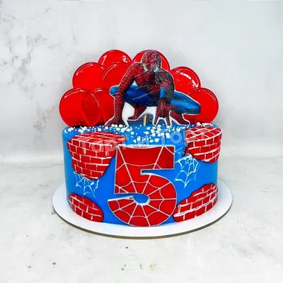 Картинка для торта \"Человек-паук (Spider-Men)\" - PT101643 печать на  сахарной пищевой бумаге