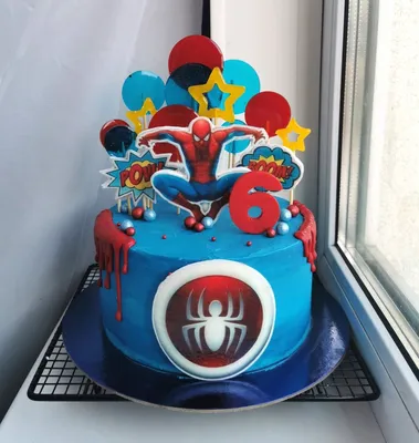 Торт Человек-паук на 8 лет (T8779) на заказ по цене от 1050 руб./кг в  кондитерской Wonders в Москве