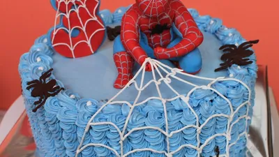 Картинка для торта \"Человек-паук (Spider-Men)\" - PT101641 печать на  сахарной пищевой бумаге