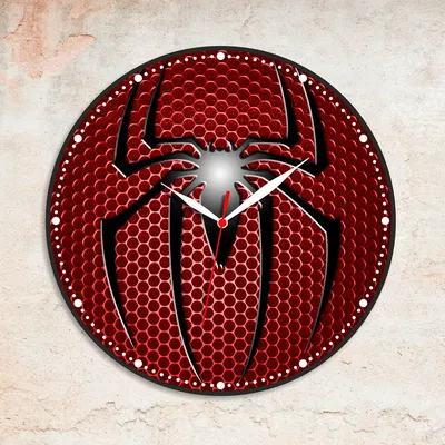 Спайдер Мен Spider man Человек Паук Часы Круглые часы Часы красные  Супергерой на часах Кварцовые часы (ID#1022402199), цена: 580 ₴, купить на  Prom.ua