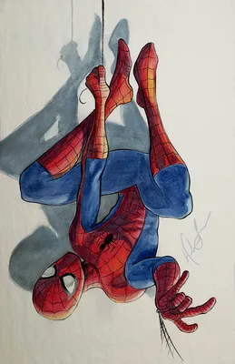 Человек паук рисунок - 69 фото