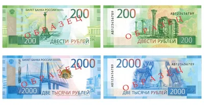 Новые банкноты России 2022-2025, цена от 10 рублей