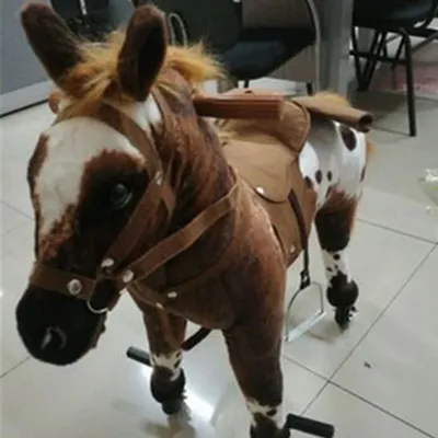 Заводная подвижная игрушка \"Лошадка\" для детей, двигающаяся фигурка с  механизмом - купить с доставкой по выгодным ценам в интернет-магазине OZON  (719338142)