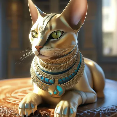 Египетская кошка, высокое качество, …» — создано в Шедевруме
