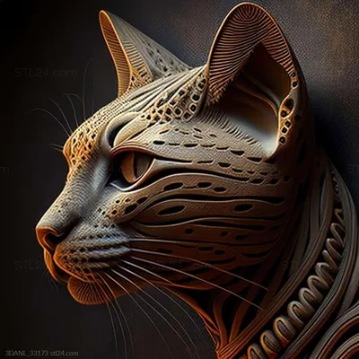 Иллюстрация египетская кошка в стиле 2d | Illustrators.ru