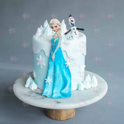 Купить торт с фото Анны и Эльзы из Холодного сердца от 2 390 ₽ – доставка  по Москве и области