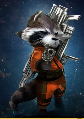 Rocket Raccoon (Реактивный Енот, Ракета) :: Guardians of the Galaxy (Стражи  Галактики) :: Marvel (Вселенная Марвел) :: Tracy H. :: фэндомы / картинки,  гифки, прикольные комиксы, интересные статьи по теме.
