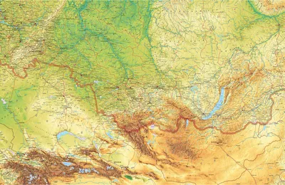 Физическая карта России настенная 157х107см Атлас принт 64354832 купить за  151 700 сум в интернет-магазине Wildberries