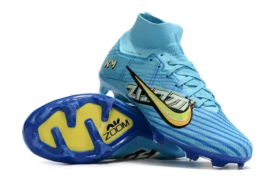 Футбольные бутсы Nike Air Zoom Mercurial Superfly IX Elite FG голубые -  купить по выгодной цене в интернет-магазине в Москве с доставкой по России.