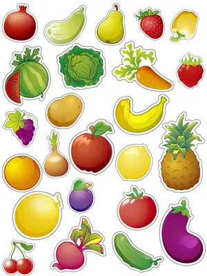 Постер \"Овощи, фрукты, ягоды\"