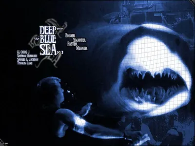 Глубокое синее море / Deep Blue Sea (1999, фильм) - «▻Так ли хороша  классика жанра почти 20 лет спустя? \"Под этой голубой гладью мир безмолвных  чудовищ...\"» | отзывы