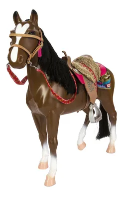 Купить игрушка Лошадь Our Generation Американская Чистокровная с  аксессуарами, цены на Мегамаркет