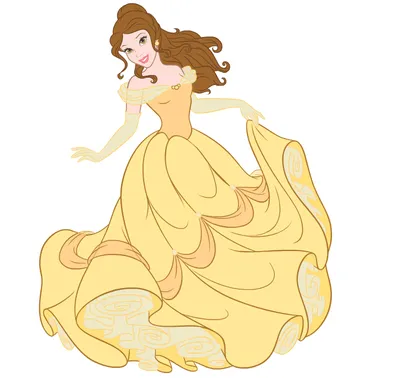 Принцесса Бель в вечернем платье - Красавица и Чудовище - YouLoveIt.ru