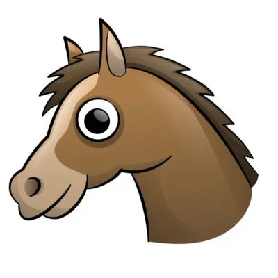 Картинка голова лошади для детей