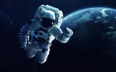 Космонавт в космосе арт - 62 фото