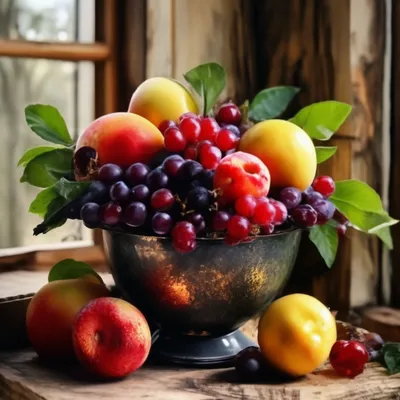 Картина «Натюрморт с фруктами...», Татьяна Кияшко
