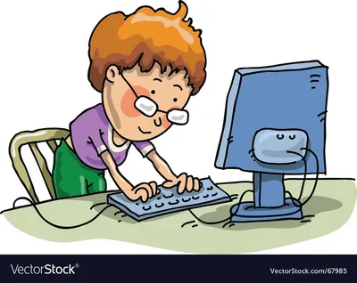 мальчик за компьютером и что-то не так Иллюстрация вектора - иллюстрации  насчитывающей иллюстрация, не: 221441648