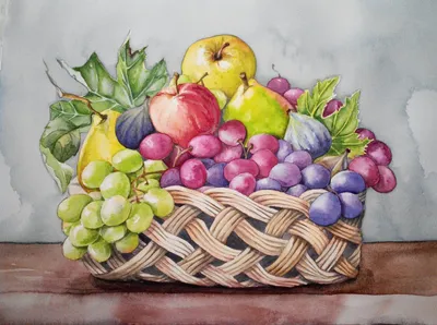 Ваза с фруктами» — создано в Шедевруме