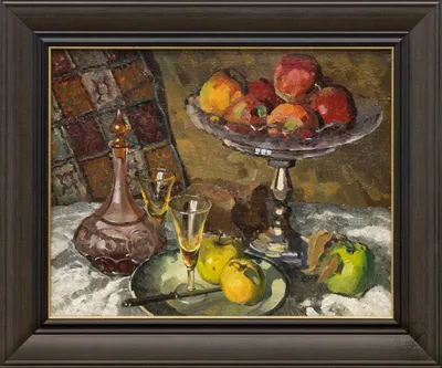 Картина «Ваза с фруктами и графином» - Советская живопись купить в Москве |  rus-gal.ru