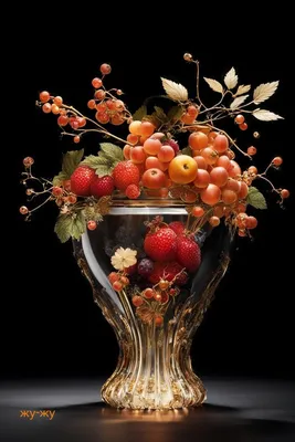 Картина маслом \"Ваза с фруктами\" — В интерьер