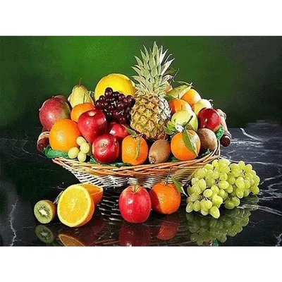 Картинка ваза с фруктами фотографии