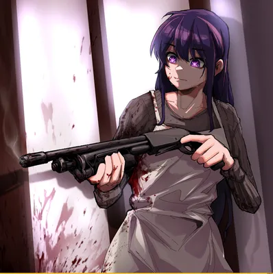 Картинки аниме девушек с оружием фотографии