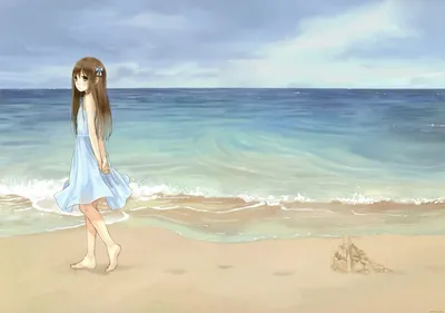 текна в стиле аниме, на пляже... - Винкс - YouLoveIt.ru