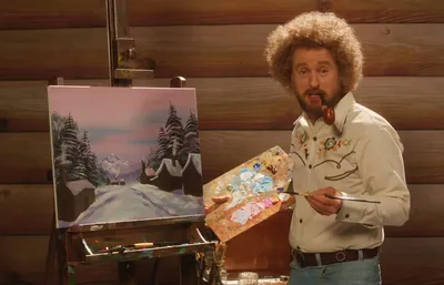 Первая работа, выполненная во время телешоу Боба Росса «Радость рисования»,  выставлена на продажу за 9,85 миллиона долларов! | ART-Лекторий | Дзен