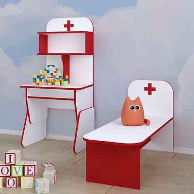 Купить Игровая мебель для детского сада \"Больница\"