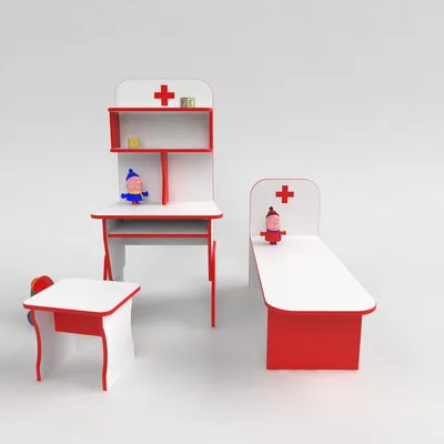 Мебель для детского сада игровая Больница со стулом (ID#22305337), цена:  3150 ₴, купить на Prom.ua