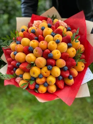 1️⃣ Купить красный фруктовый букет с доставкой Алматы | Pro-Buket