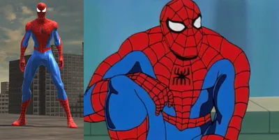 Скачать Spider-Man: Web of Shadows \"Человек паук 1994 красный костюм \" -  Скины