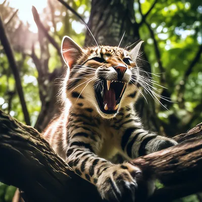 Дикие кошки на охоте: 11 лучших фото, где грациозные животные показывают  характер | Российское фото | Дзен
