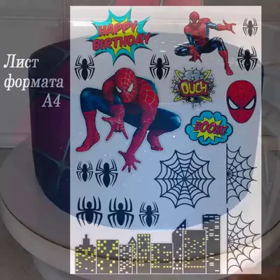 Подставка для капкейков «Человек-паук» (3 уровня) | AliExpress