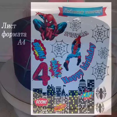 Подставка для капкейков «Человек-паук» (3 уровня) | AliExpress