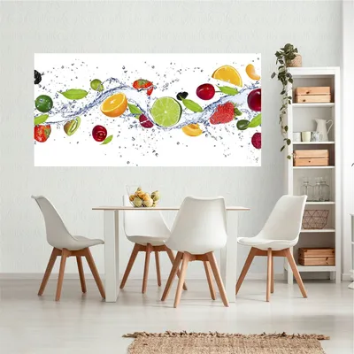 Фотообои на кухню Сочные фрукты или яркие цветы, 3D обои или обои  расширяющие пространство - какой вариант выберите вы? | Instagram