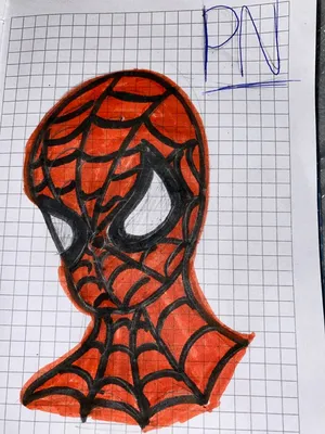 Человек паук для срисовки карандашом легко (35 шт)