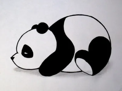 Картинки для срисовки легкие панда (35 шт)