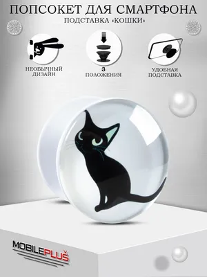Попсокет/Кольцо для телефона/Подставка для смартфона, Кошки - купить с  доставкой по выгодным ценам в интернет-магазине OZON (835399994)