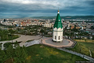 Красноярск, Покровский парк с высоты | Пикабу