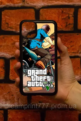 Чехол для IPhone 11 с рисунком \"Grand Theft Auto 5 GTA 5\" - купить с  доставкой по выгодным ценам в интернет-магазине OZON (802645014)