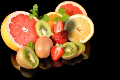 Модульная картина 3707 \"Яркие фрукты\" – фото в интерьере | Купить, цена 9  220 руб.